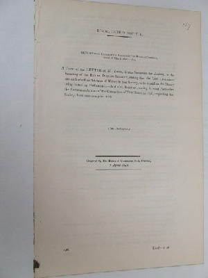 Seller image for [Returns Relating to an Advance of Money to the Royal Dublin Society. 1842] for sale by Kennys Bookshop and Art Galleries Ltd.