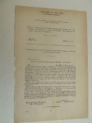 Seller image for Correspondence Relative to the Curragh of Kildare (HOC Paper 301, 1865) for sale by Kennys Bookshop and Art Galleries Ltd.