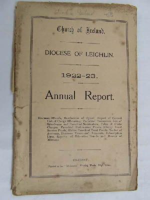 Seller image for Chruch of Ireland Diocese of Leighlin Annual Report for the Year 1922-1923 for sale by Kennys Bookshop and Art Galleries Ltd.