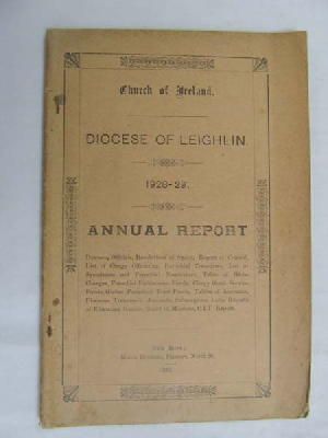 Seller image for Chruch of Ireland Diocese of Leighlin Annual Report for the Year 1928-1929 for sale by Kennys Bookshop and Art Galleries Ltd.