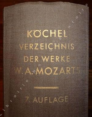 Seller image for Chronologisch-thematisches Verzeichnis smtlicher Tonwerke Wolfgand Amad MOZARTS - Siebente unvernderte Auflage bearbeitet von (.) for sale by ARTLINK