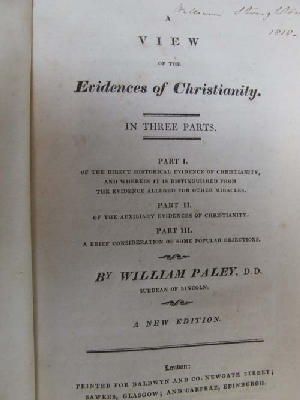 Bild des Verkufers fr A View Of The Evidences Of Christianity. In Three Parts.A New Edition zum Verkauf von Kennys Bookshop and Art Galleries Ltd.