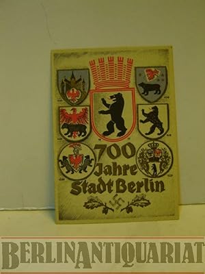 Seller image for Postkarte. 700 Jahre Stadt Berlin. Mit der zeitlichen Entwicklung der Berliner Satdtwappen. for sale by BerlinAntiquariat, Karl-Heinz Than