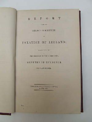 Seller image for Taxation of Ireland Report from the Select Committee on Taxation of Ireland; togrther with the Proceedings of thr Committee, Minutes of Evidence and Appendix for sale by Kennys Bookshop and Art Galleries Ltd.