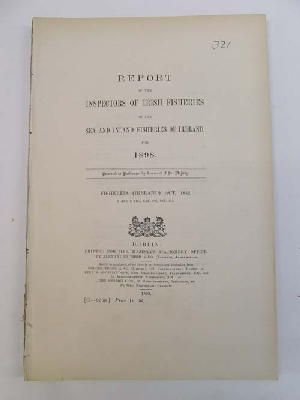 Seller image for Irish Fisheries; Report of the Inspectors of Irish Fisheries on the Sea and Inland Fisheries of Ireland for 1898 for sale by Kennys Bookshop and Art Galleries Ltd.