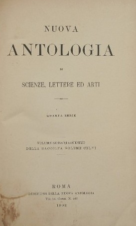 Nuova antologia. Vol. LXII