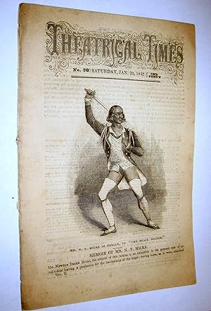 Theatrical Times, Weekly Magazine. No 38. January 23, 1847. Lead Article & Picture - Memoir of Mr...