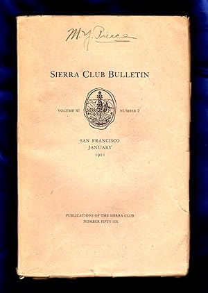 Imagen del vendedor de Sierra Club Bulletin -January 1921. Fold-out Map, Colby Pass & Black Kaweah. Dr. Helen Gilkey rendering of Carpenteria Californica a la venta por Singularity Rare & Fine