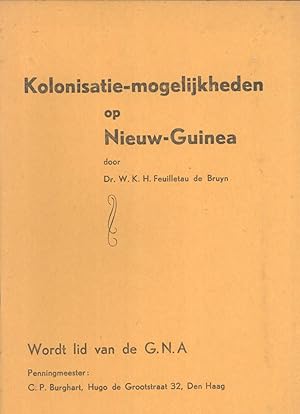 Seller image for Kolonisatie-Mogelijkheden op Nieuw-Guinea for sale by Masalai Press