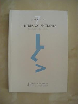 Imagen del vendedor de LLETRES VALENCIANES. N7. REVISTA DEL LLIBRE VALENCI a la venta por LIBRERIA TORMOS