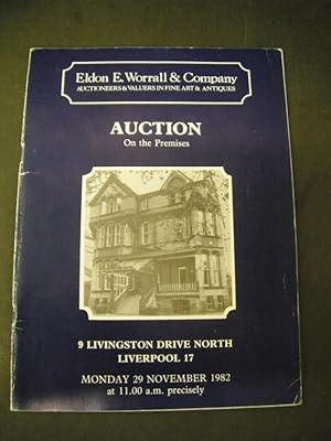 Eldon E. Worrall Auction Catalogue: On the premises of 9 Livingstone Drive North, Liverpool - Mon...