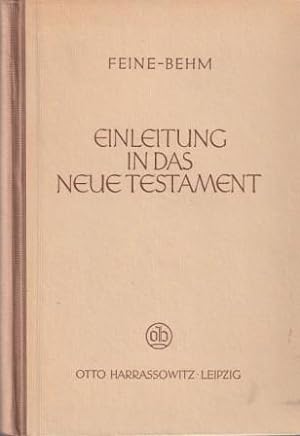 Seller image for Einleitung in das neue Testament. for sale by Versandantiquariat Dr. Uwe Hanisch
