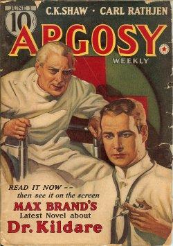 Bild des Verkufers fr ARGOSY Weekly: June 1, 1940 ("Dr. Kildare Goes Home") zum Verkauf von Books from the Crypt