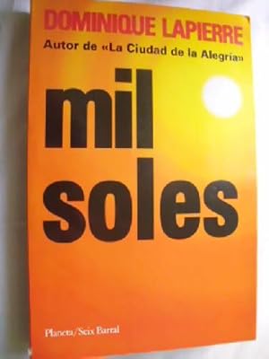 Imagen del vendedor de MIL SOLES a la venta por Librera Maestro Gozalbo