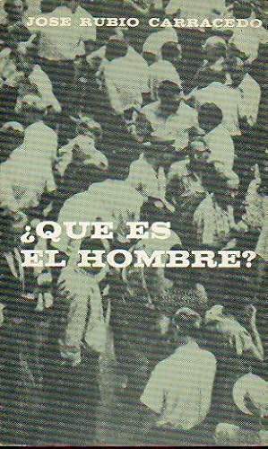 Imagen del vendedor de QU ES EL HOMBRE? 1 edicin. a la venta por angeles sancha libros