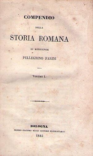 COMPENDIO DELLA STORIA ROMANA. (4 vols.)