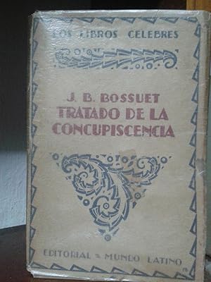 TRATADO DE LA CONCUPISCENCIA. Versión castellana precedida de una introducción crítica por Edmund...