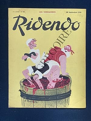 RIDENDO-N°94-20 SEPTEMBRE 1938-LES VENDANGES