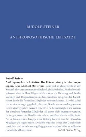 Bild des Verkufers fr Anthroposophische Leitstze : Einfhrung in bersinnliche Welterkenntnis und Menschenbestimmung zum Verkauf von AHA-BUCH GmbH