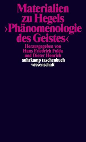 Seller image for Materialien zu Hegels Phnomenologie des Geistes for sale by AHA-BUCH GmbH