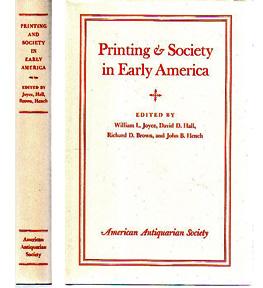 Immagine del venditore per Printing and Society in Early America venduto da Sutton Books