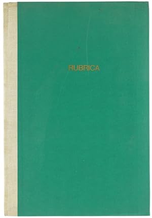 RUBRICA (circa 1960).: