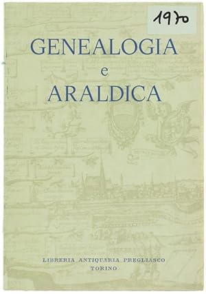 Immagine del venditore per GENEALOGIA E ARALDICA. Catalogo n. 27 (nuova serie).: venduto da Bergoglio Libri d'Epoca
