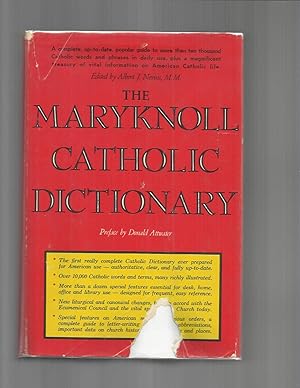 Seller image for THE MARYKNOLL CATHOLIC DICTIONARY. Preface By Donald Attwater. for sale by Chris Fessler, Bookseller