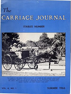 Seller image for The Carriage Journal: Volume 4, No. 1; Summer, 1966 for sale by Dorley House Books, Inc.