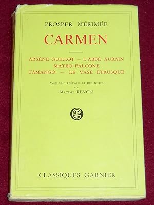 Imagen del vendedor de CARMEN - Arsne Guillot - L'Abb Aubain - Mateo Falcone - Tamango - Le vase trusque a la venta por LE BOUQUINISTE