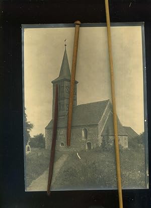 Dorfkirche,2 / Zwei. Standdort unbekannt. Orginal Handabzug im Format 18 x 24 cm des Photographen...