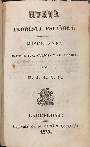 Seller image for Nueva Floresta Espaola. Miscelnea instructiva, curiosa y agradable for sale by Librera Garca Prieto