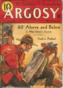 Immagine del venditore per ARGOSY Weekly: October, Oct. 28, 1933 ("The Purple Ball"; "Sons of Gun Fighters") venduto da Books from the Crypt