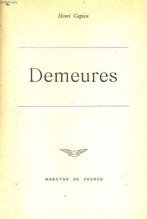 Seller image for DEMEURES for sale by Le-Livre