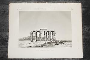 DESCRIPTION DE L'EGYPTE. Achmouneyn (Hermopolis magna). Vue du portique prise du côté du sud. (AN...