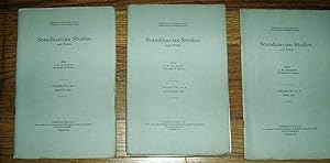 Scandinavian Studies and Notes 3 Issues May, August and November 1925