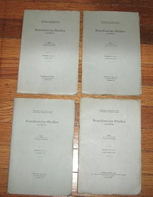 Scandinavian Studies and Notes 4 Issues. February, May, August, November 1921