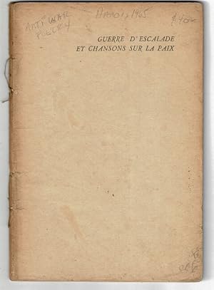Seller image for Guerre d'escalade et chansons sur la paix for sale by Rulon-Miller Books (ABAA / ILAB)