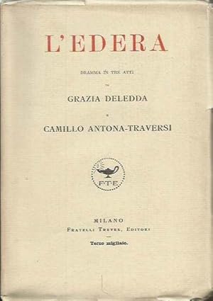 Imagen del vendedor de L'edera. Dramma in tre atti a la venta por Laboratorio del libro