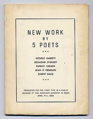 Imagen del vendedor de New Work by 5 Poets a la venta por Between the Covers-Rare Books, Inc. ABAA