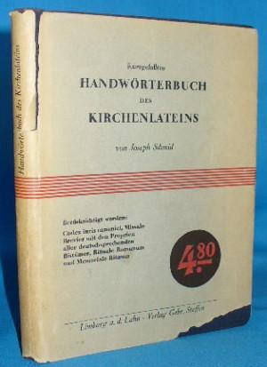 Handworterbuch Des Kirchenlateins