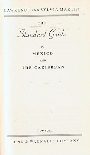 Imagen del vendedor de THE STANDARD GUIDE TO MEXICO AND THE CARIBBEAN a la venta por Librera Torren de Rueda