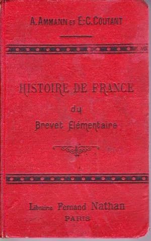 Seller image for Histoire de France du brevet lmentaire for sale by L'ivre d'Histoires