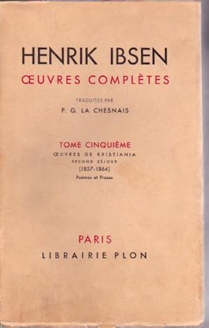 Imagen del vendedor de Oeuvres compltes. Tome cinquime: Oeuvres de Kristiana, second sjour (1857 - 1864) Pomes et proses a la venta por L'ivre d'Histoires