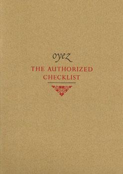 Oyez. The Authorized Checklist.