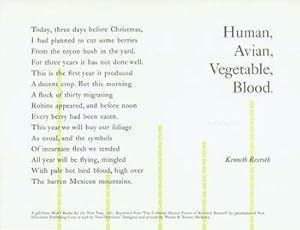 Human, Avian, Vegetable Blood.