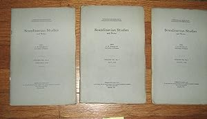 Scandinavian Studies and Notes 3 Issues February, May and August 1923