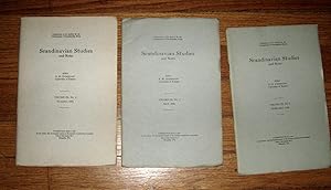 Scandinavian Studies and Notes 3 Issues February , May November 1926