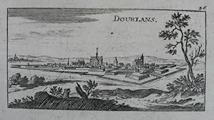 Dourlans. Kupferstich v. Christoph Riegel. Nürnberg um 1690, 6 x 11 cm.