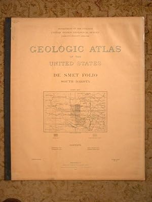 Bild des Verkufers fr GEOLOGIC ATLAS OF THE UNITED STATES; DE SMET FOLIO, SOUTH DAKOTA; FOLIO 114 zum Verkauf von Robert Gavora, Fine & Rare Books, ABAA